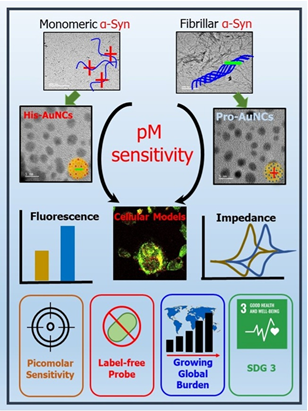 Gold nanocluster-based biosensor